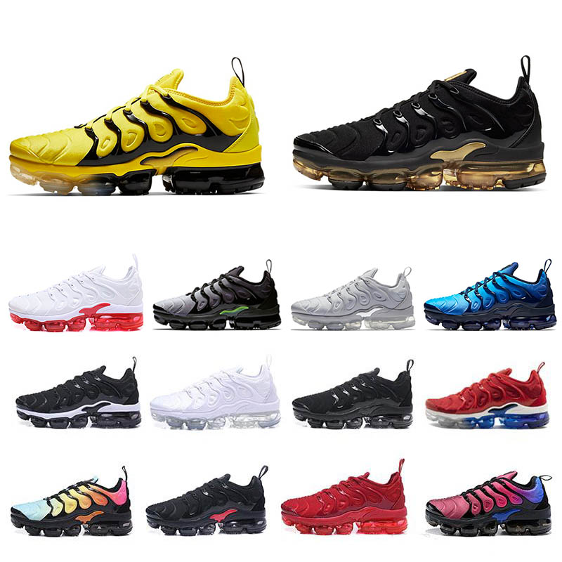 

2022 TN plus Running shoes women men Triple Black White Pink Rise REGENCY PURPLE LEMON LIME Volt mens trainers Sports Sneakers Eur 36-47, With original box