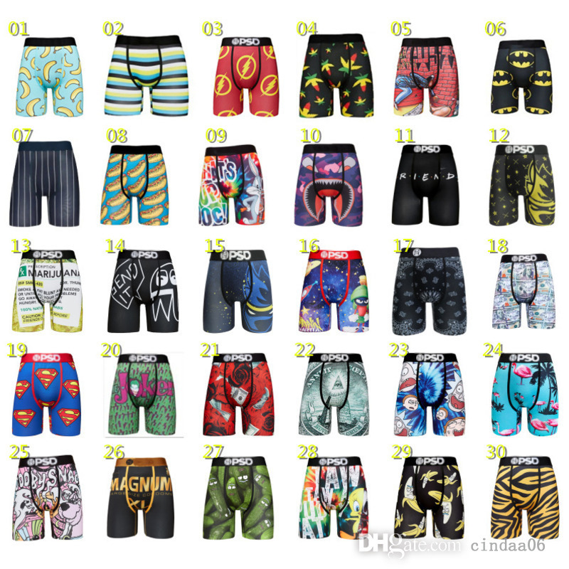 

PSD Underpants Mens Ice Polyester Boxer Shorts Printed Animation Comfortable Sports Running Boxer Underwear Short Pants, 14