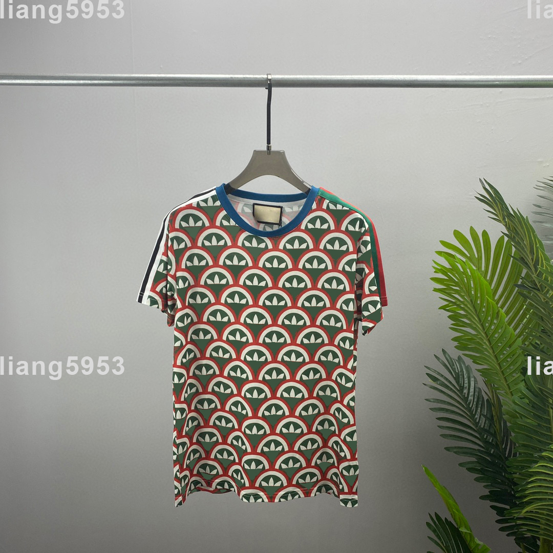 

2022ss New men shirt spring and summer new Hoodies high grade cotton printing short sleeve round neck panel T-Shirt Size -m-l-xl-xxl-xxxl Color black white 1-06003, Customize