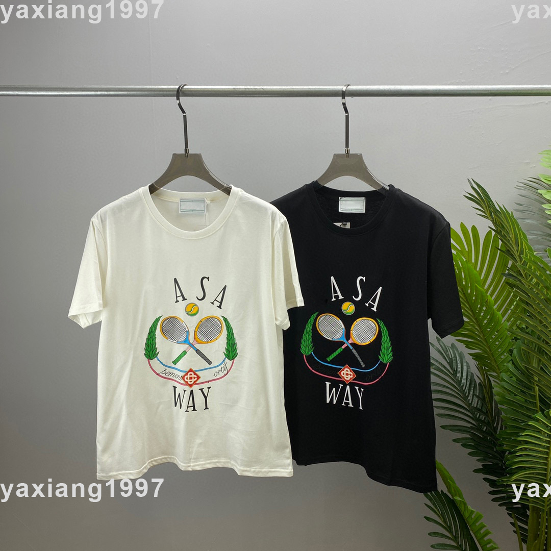 spring and summer new shirt high grade cotton Sweatshirts printing short pants sleeve round neck panel T-Shirt s-m-l-xl-xxl-xxxl black white y1x0