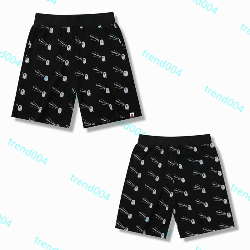 

High Quality Apes Men's Shorts Japanese Shark ape head Luminous camo Star galaxy Spots Men and women couples with the same 100% Cotton shorts 1-1, 1 pcs buttons
