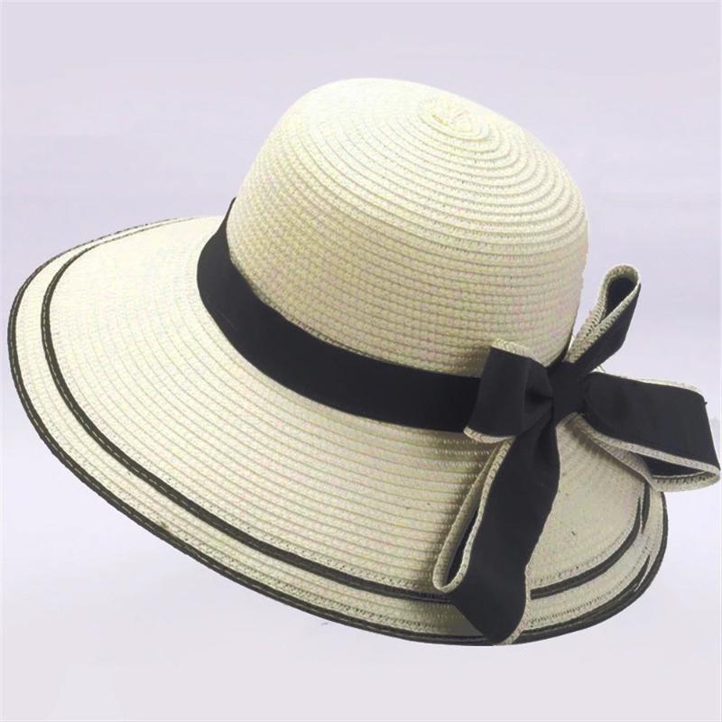 

Beanie/Skull Caps Simple Floppy Foldable Wide Brim Girls Straw Hat Sun Beach Women Summer Uv Protect Travel Cap Lady Female #T1PBeanie/Skull, Khaki