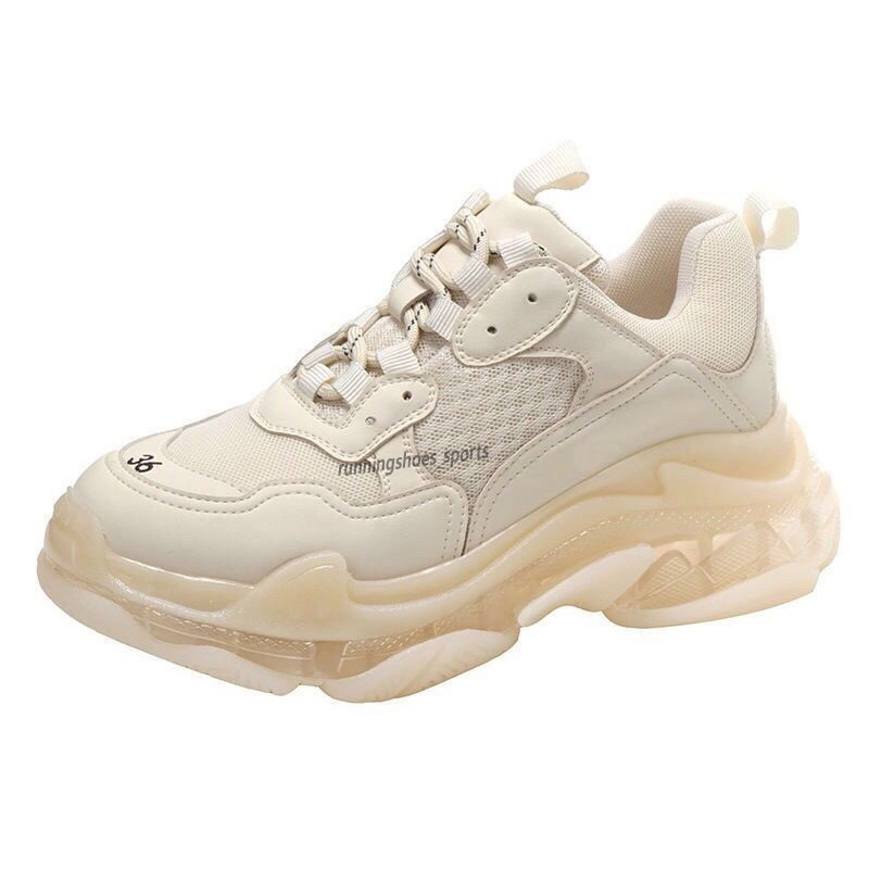 

Factory Direct Paris Triple S Casual Dad Shoes Mens Womens Track Black White Gym Red Grey Platform Lovers Sneakers EUR 35-40, Color 2