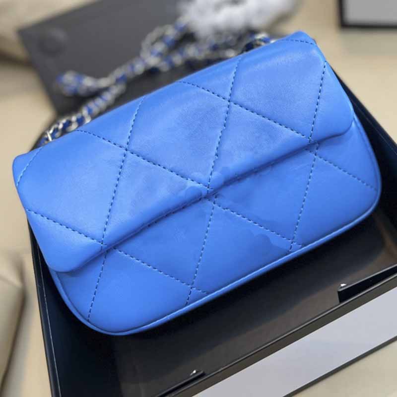 

Women Luxury Flap Mini Bags Solid Color Genuine Leather Crossbody Designer Bags Handbags Silver Metal Chains Timeless Diamond Quilted Shoulder Bag Handbag 20*13cm, Green