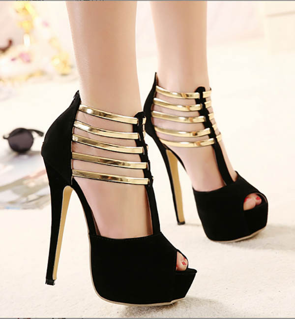 

black dress shoes sandals red color big size 35-43 women