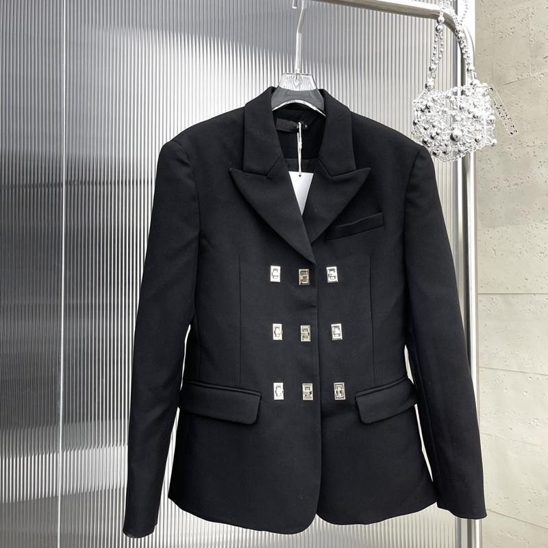 

Women' Suits & Blazers And Three Lift The Double-breasted Suit 1024Women, Black