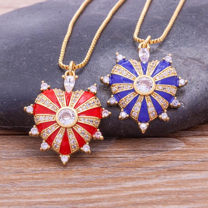 

Pendant Necklaces Fashion Design 4 Candy Colors Enamel Drop Oil Heart Women Choker Long Chain Lovers Gift Boho Party Wedding JewelryPendant