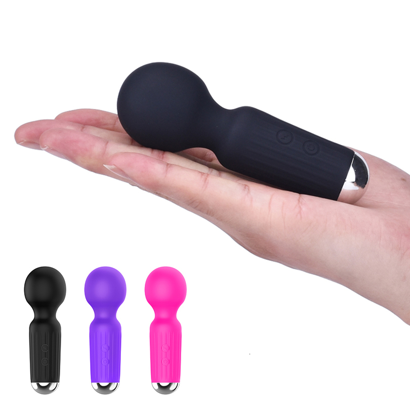 Massager Sesy Toys 20 Modes Strong Motor Vibrators Mini Av Wand Small Portable Sticks G-spot Clitoral Stimulator Female Masturbator Adult Sex I1A-image-768862961