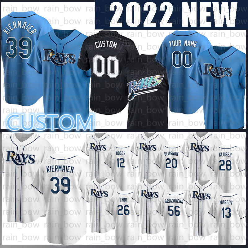 

Tampa Bay Baseball Jersey Rays 39 Kevin Kiermaier 5 Wander Franco Wade Boggs Randy Arozarena Tyler Glasnow Corey Kluber Ji-Man Choi Francisco Mejía Austin Meadows Lowe, Retro(size:m-3xl)guangmang