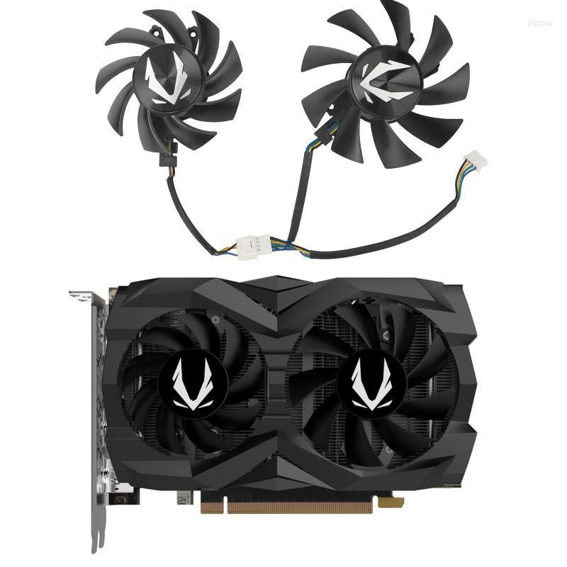 

Fans & Coolings Graphics Card Replacement Cooling Fan For ZOTAC GAMING GTX 1660 SUPER Twin 65MM GA72S2U 75MM GA82S2H GPU FanFans