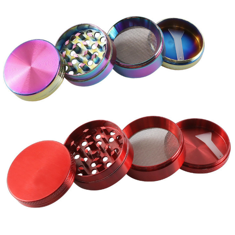 

zinc alloy grinders 40mm 50mm 55mm 63mm 4 parts smoke accessroy Tobacco Smoking Herb Grinder seven colors