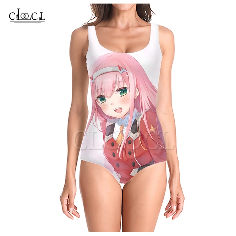 

Anime Darling In The Franxx Zero Two OnePiece 3D print Women Sleeveless Sexy Swimwear Summer Ladies Beach Swimsuits 220617, One-piece swimsuit