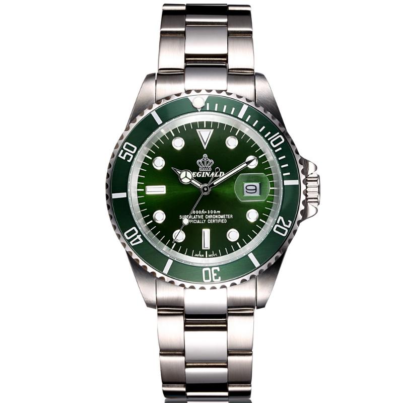

Wristwatches Full Steel Waterproof Diver Watch Men Quartz Movment Mens Watches Top Wristwatch Green Male Clock Relogio MasculinoWristwatches, Blue