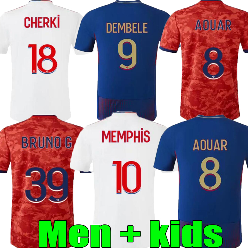 

21 22 23 Maillot 2022 2023 Soccer Jersey digital fourth TOKO EKAMBI CHERKI AOUAR HOME Lyon L.PAQUETÁ DEMBELE Denayer Ndombele men + kids football shirts, 21/22;home