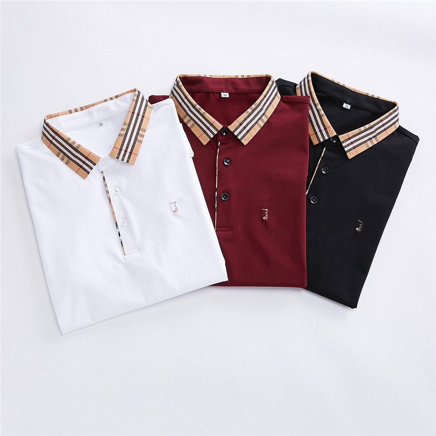 

Luxurys Designers Men Dress t shirt man polo Fashion Embroidery Letter Pattern Print Breathable Men's Casual Tops Women Short Sleeve Te, White;black
