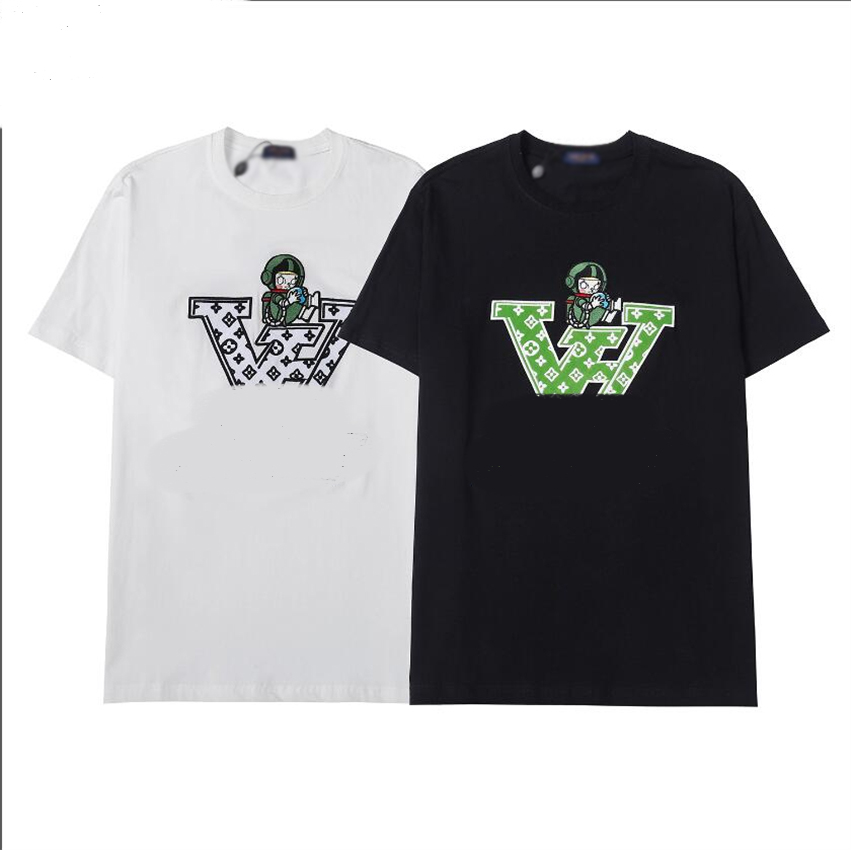 

2022 Designer Mens T Shirts Soft Cotton Short Sleeves T-shirts Embroidery Anti Wrinkle Fashion Casual Men's Clothing Apparel Tees$790, White