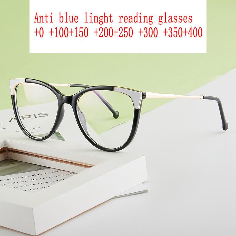 

Sunglasses Ultralight Fashion Anti Blue Light Reading Glasses Women Men TR90 Computer Frame Presbyopic Reader NXSunglasses