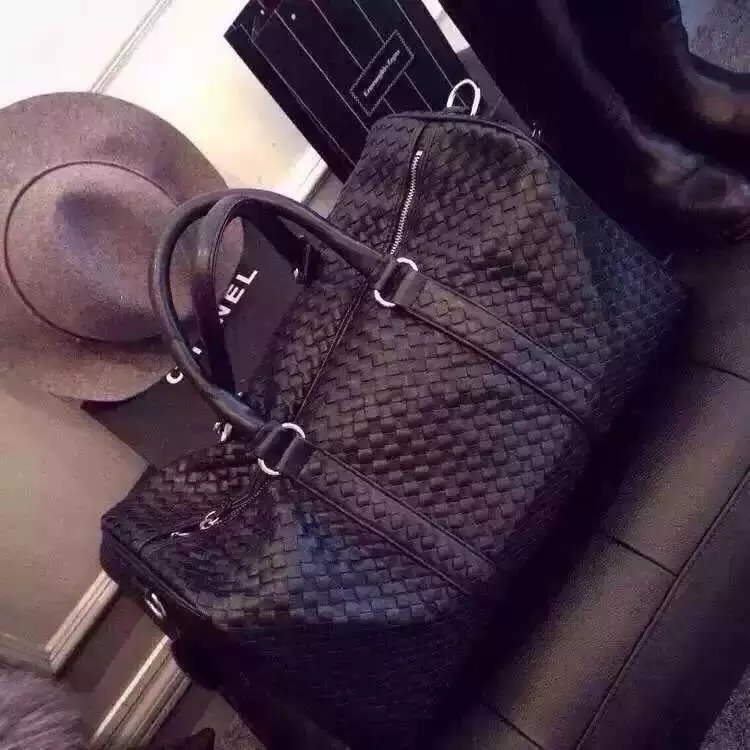 Suitcases Portable Men&#039;s Large Capacity Woven Luggage Women&#039;s Soft Leather Leisure Fitns Short Distance Travel Bag-image-759540388