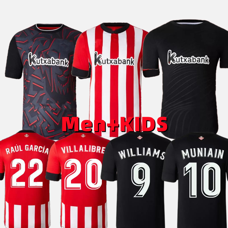 

22 23 Club Soccer Jerseys BERENGUER 2022 2023 MUNIAIN Athletic Bilbao WILLIAMS Football shirt RAUL GARCIA VILLALIBRE camiseta Sancet third GK UNAI SIMON away, 22/23 away