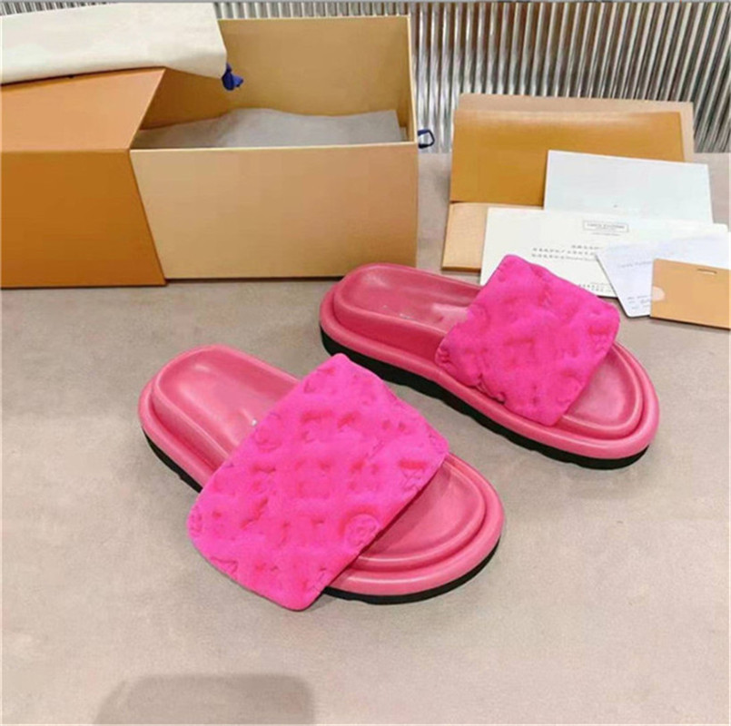 

Women Pool Pillow Comfort Slipper Lady Nylon Strap Mule Designer Men Leather Sunset Flat Rubber Outsole Slide Sandal, Dark brown