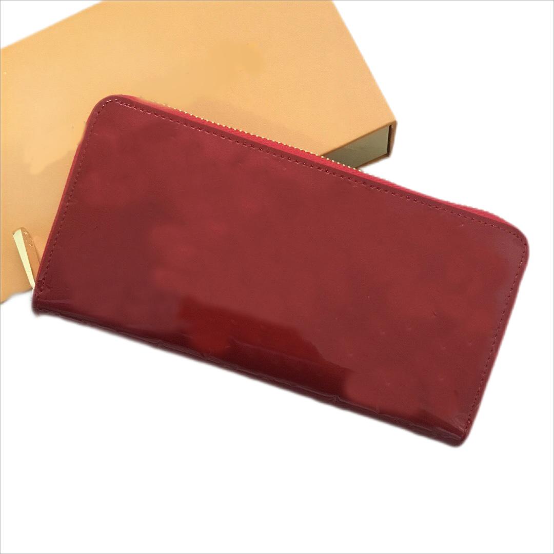 

fashion men & women wallet solid color long cross pattern simple fashion mens handbags zipper purse accordion design wallets card pocket change bag purses, Black