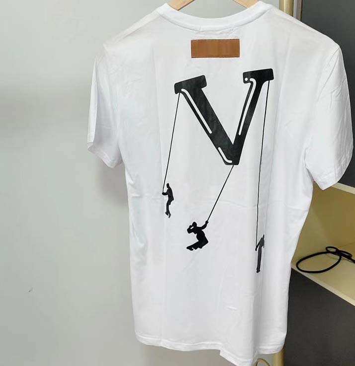 

Fashion Mens Designers T Shirts Summer T Shirt Crane Printing High Quality T Shirt Hip Hop Men Women Short Sleeve Tees Size, White