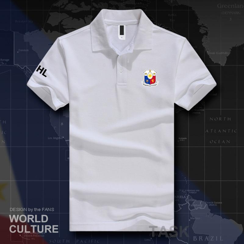 

Men' Polos Philippines Pilipinas PH PHL PHI Shirts Men Short Sleeve White Brands Printed For Country 2022 Cotton Nation Team Flag 20Men' M, Polo-green