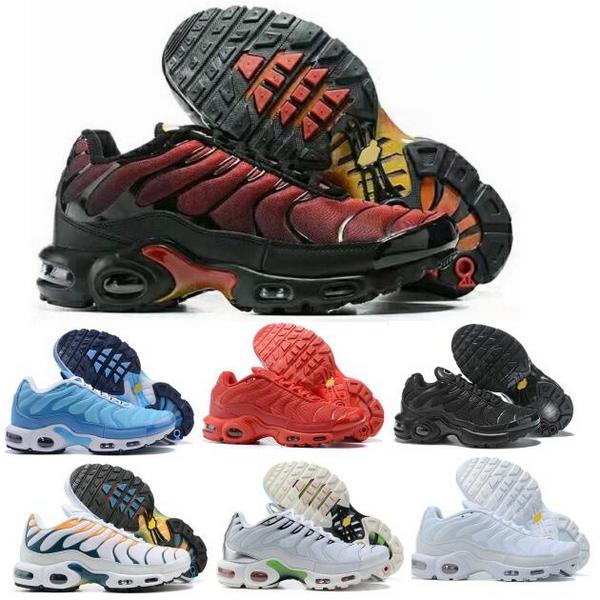 

2022 Tn Plus Mens Running Shoes Triple Black White Neon Metallic Silver First Use University Blue Sunset Orange Yellow Designer Trainer Sneakers