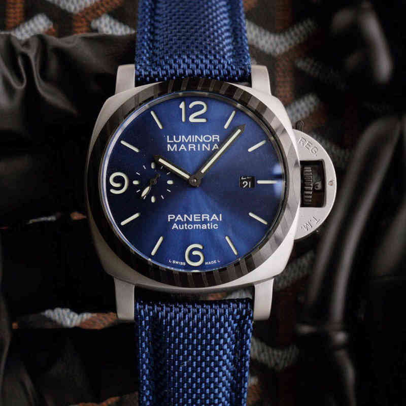 Luxury Watches for Mens Mechanical Wristwatch Pernahai Panai Arc Coated Glass Full Automatic Machinery Designer Watch
