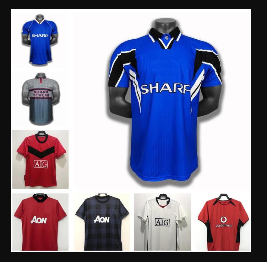 

1992 1994 1996 2002 Retro Version Manchester Soccer jerseys Giggs SCHOLES BECKHAM RONALDO Shirt Vitage 1990 1998 CANTONA KEANE Football tn, 13