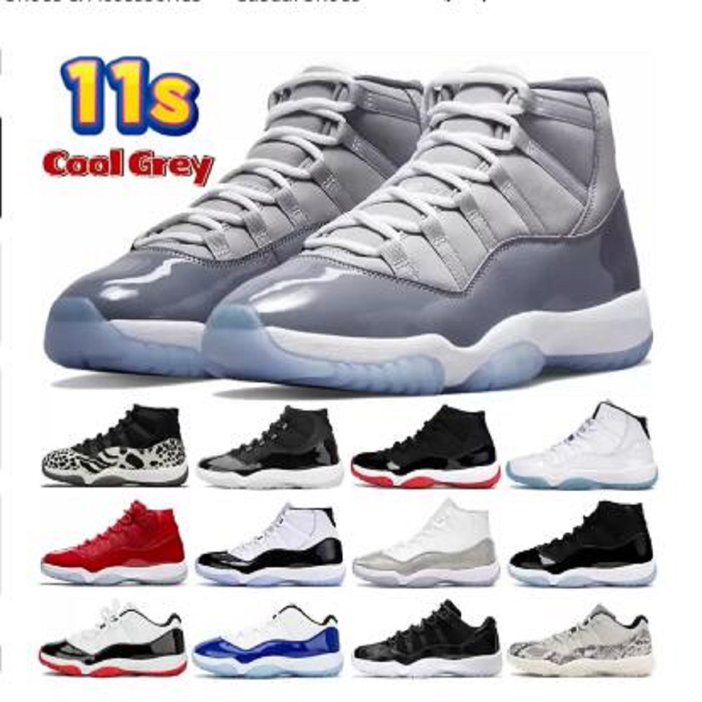 

2022 XI 11 11s Men Women Basketball Shoes Cherry Chile Red Pure Violet Cool Grey Bred 25TH Anniversary 72-10 Concord Space Jam Gamma Sport Legend Blue Trainer Sneaker, # 1