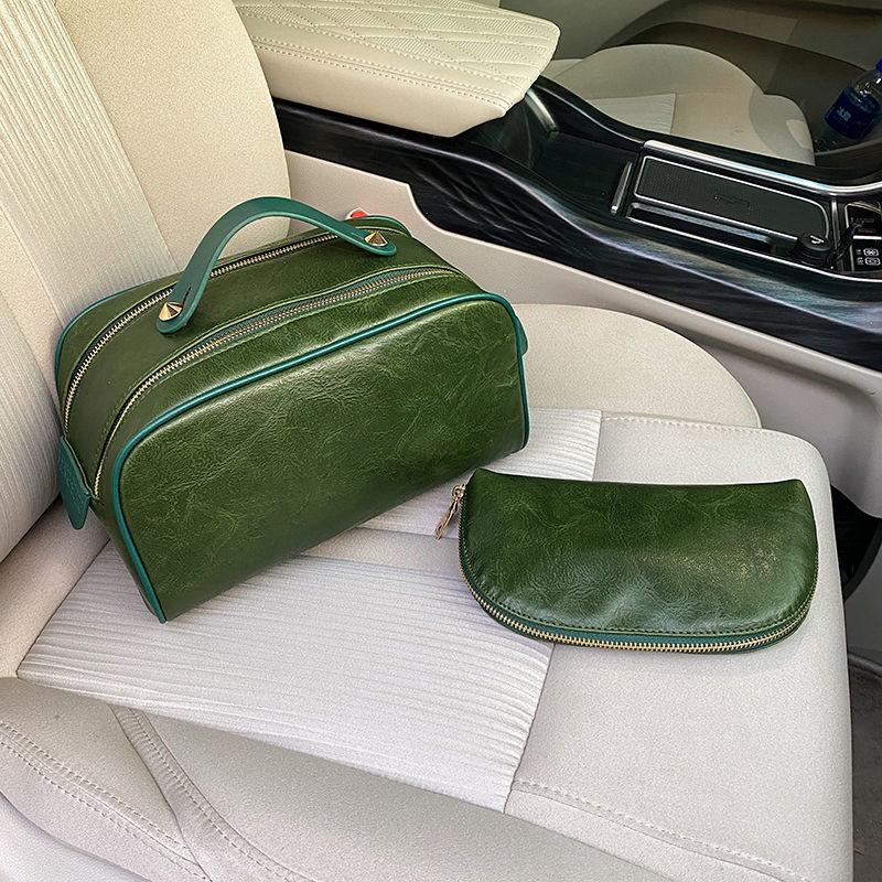 

Cosmetic Bags & Cases Outdoor Girl Makeup Bag Women Toiletries Organizer Make Up Travel Size PUCosmetic, 2 pieces green