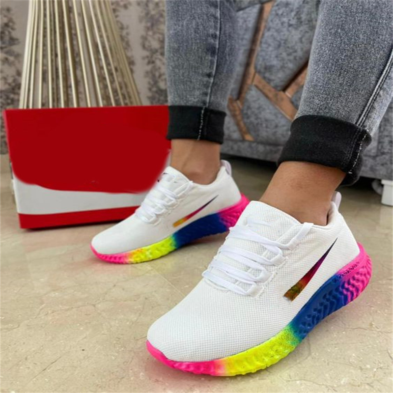 

2022 Luxury Fashion Designer Breathable Sneakers Summer Outdoor Floor Slope Wedge Casual Shoes Ladies Alphabet Denim Classic Ladies Running Shoes Size 36-45, Yellow