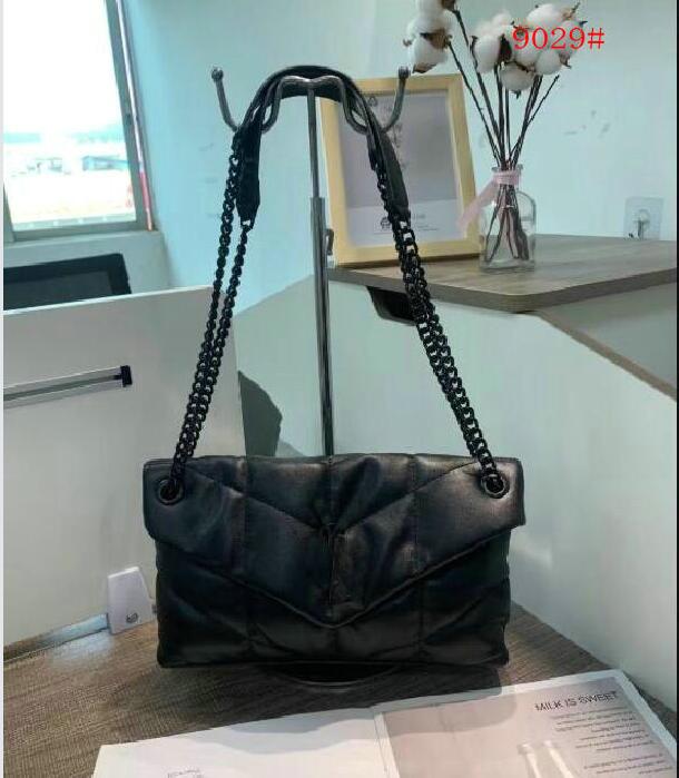

designer shoulder bag chain crossbody women classic flap handbag famous purse luxury clutch shopping wallet lady casual capacity handbags 9029#uy, Black/gold chain