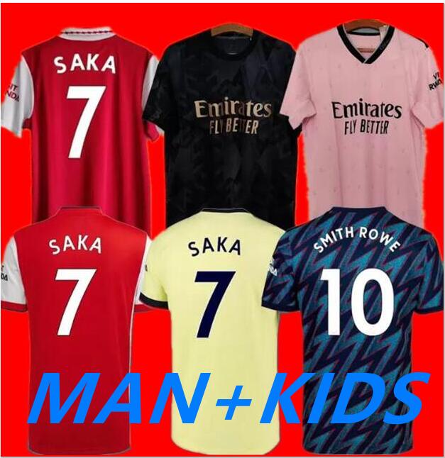 

22/23 Gunnerss Soccer jerseys 2021 2022 Arsen PEPE CEBALLOS HENRY SAKA THOMAS MARTINELLI TIERNEY ROWE WILLIAN Footabll Shirts Player version Men Kids Kits Uniforms