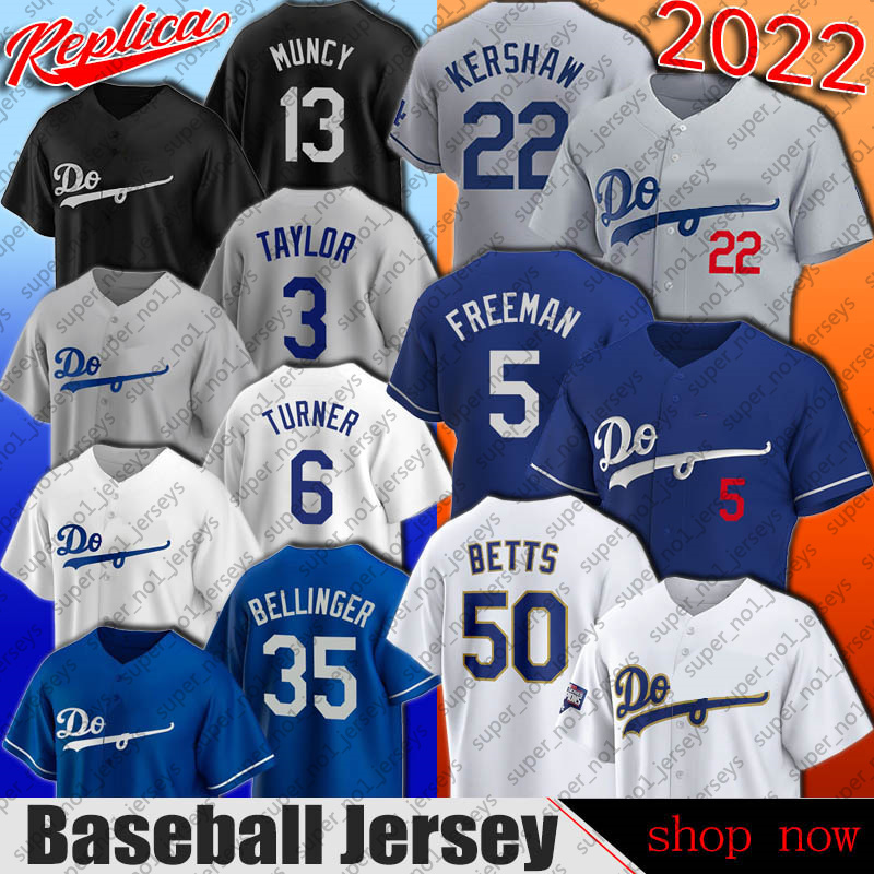 

50 Mookie Betts 5 Freddie Freeman Jersey Los Baseball Angeles Cody Bellinger Clayton Kershaw Jerseys Trea Justin Turner Chris Taylor Will Smith Max Muncy Lux, Man custom jersey (dq)
