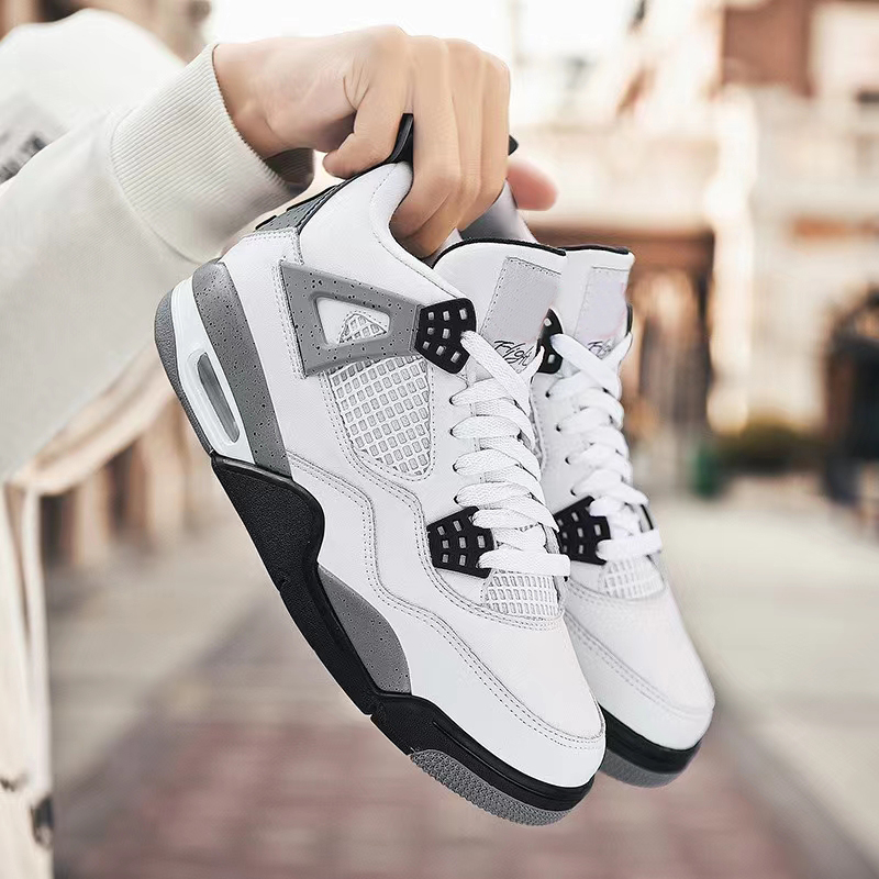 

Shoeking Military Black 4 Mens Basketball Shoes 4s Jumpman Big Size 48 49 50 Sneakers Fire Red Thunder Lightning University Blue Black Cat, 30