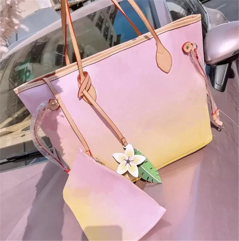 

Top quality fashion designer Women's cowhide leather tote bag glamour high quality shoulder handbags strap With H0671