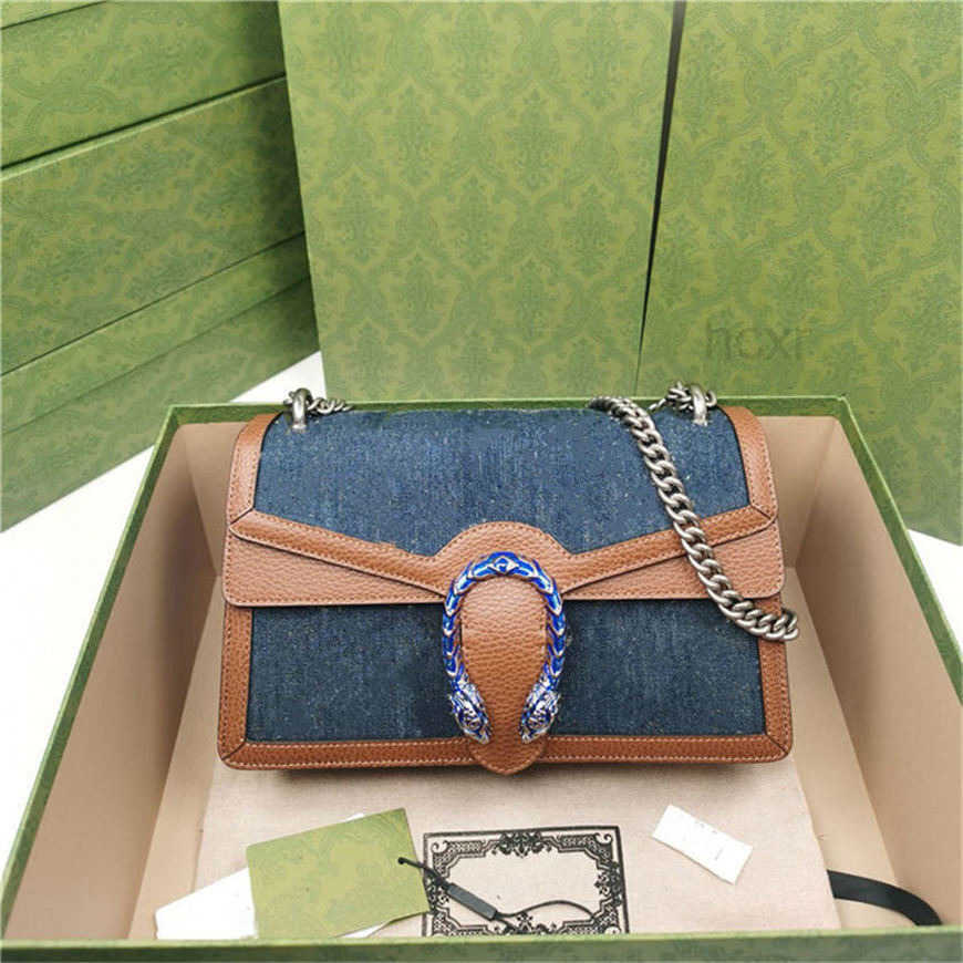 

large Luxurys Designers Bags Diagonal Shoulder Bag Retro Chain bag Leather Handbags Girl Fashion Cross Body Printed Women Totes Classic 5A quality, Brown