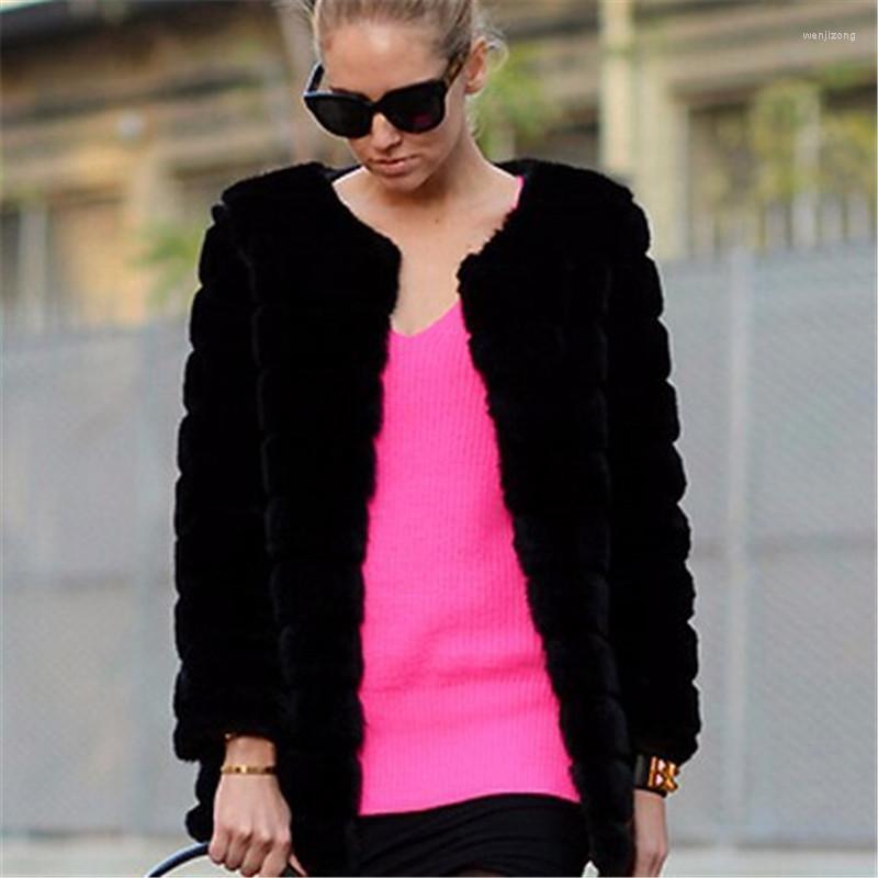 

Women' Fur & Faux Women Coats Female Coat Genuine Long Ladies Winter Clothes Oversize, White