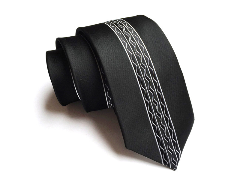 Silk Slim Men Ties Fashion 6cm Skinny Stripe Dot Floral Neck tie for men Woven Formal wear business wedding party 22-image-762926958