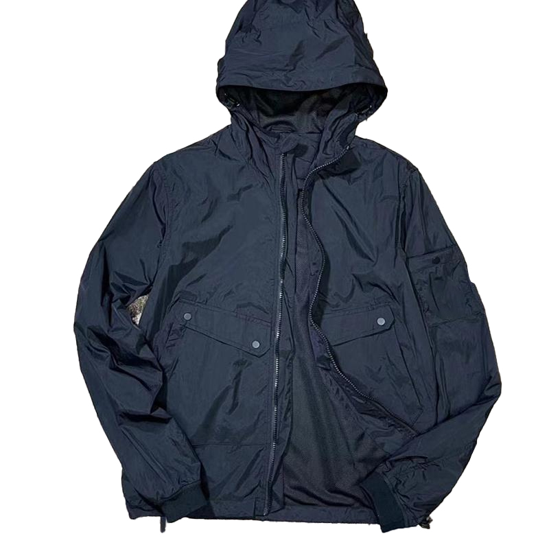 Autumn and summer men's simple jacket Outdoor tooling Long sleeve coat Pair of glasses loose shirt European American fashion brand.-image-683365809