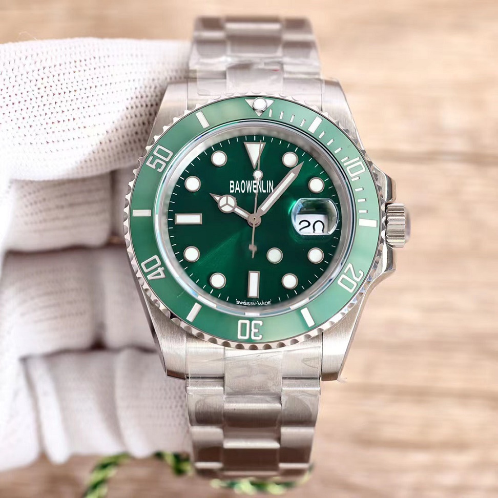 

Business Men's aaa automatic mechanical watch ceramic luminous waterproof ring mouth size 40mm Auto Date stainless steel gold luxury Bracelet Designer watches, Make waterproof