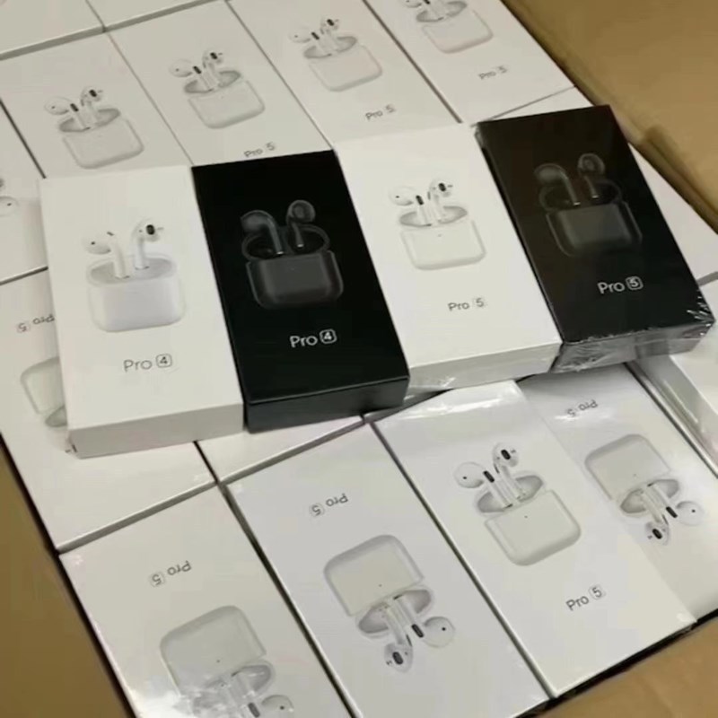 

TWS Pro 4 pro5 Bluetooth 5.0 Wireless Headphones TWS Earburds Sports in-Ear Stereo Earphone Headset For Most of Smart Phone, Pro 4 black