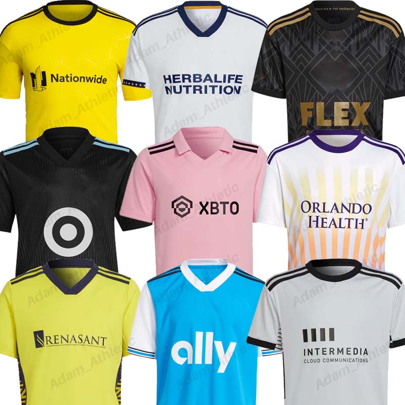 

2022 BECKHAM Miami Soccer Jerseys player version LA Galaxy Los Angeles football shirts Orlando City Charlotte Nashville Earthquakes Minnesota United jersey S-2XL, 22-23 miami home fans