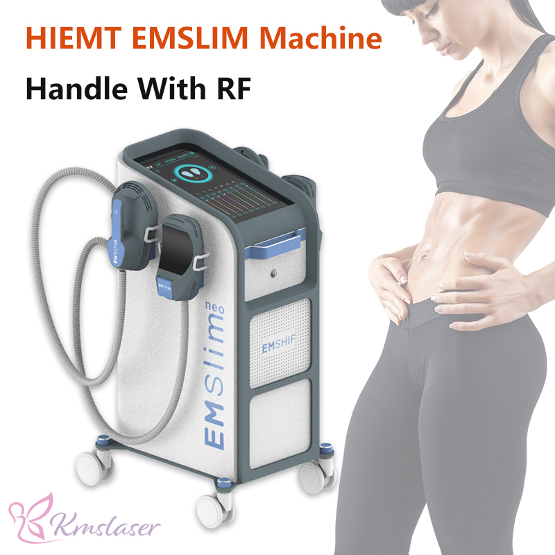 

Latest EMS muscle stimulator slimming NEO RF emslim body contouring machine to Electromagnetic muscles building 4 handles beauty equipment CE approved