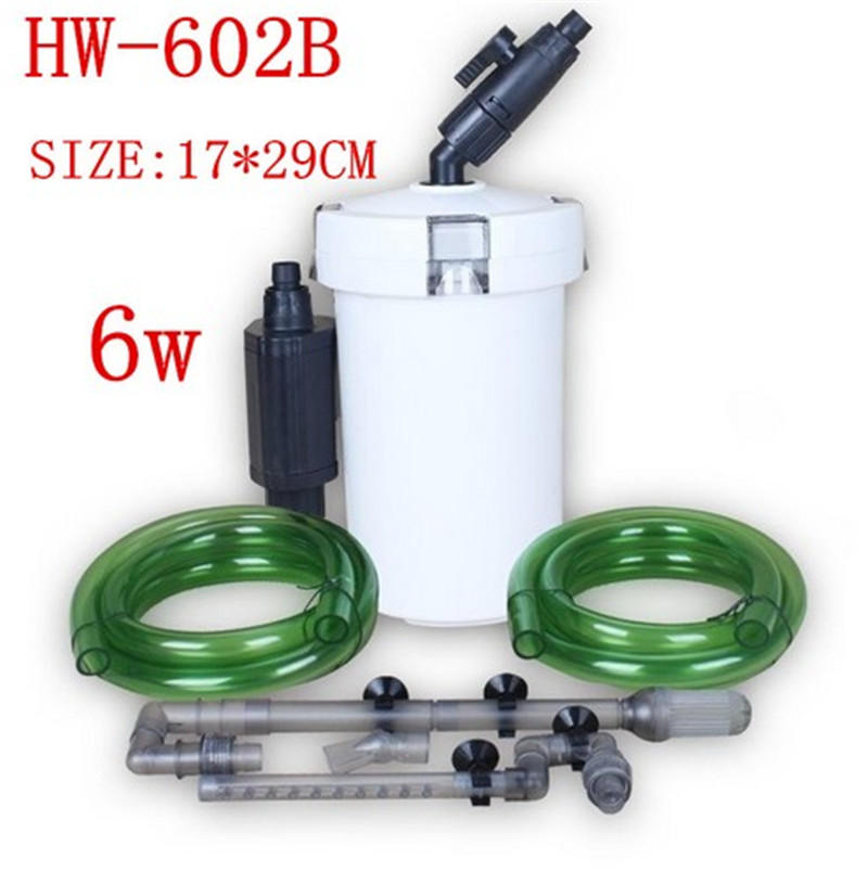 

sunsun hw602b Super Quiet 6w aquarium canister filter fish tank Filtration external filter system with pump accessories ac220240v
