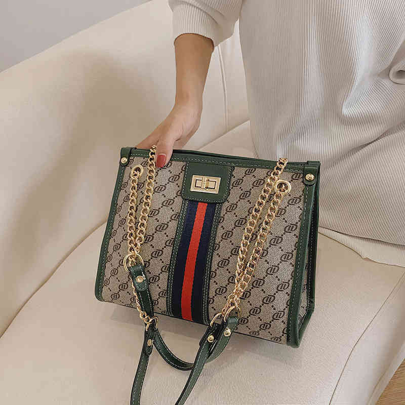 55% de réduction sur la vente en ligne en gros sac à main sac de mode version texture grande capacité style chaîne une épaule sac à aisselles