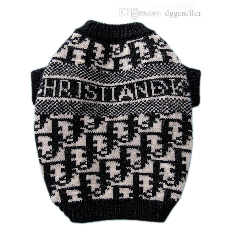 

Designer Dog Clothes With Classic Letter Pattern Brands Dog Apparel for Small Dogs Puppy Winter Sweater Warm Pet Sweaters Cat Sweatshirts Pets Clothing Coat L A365, As follows