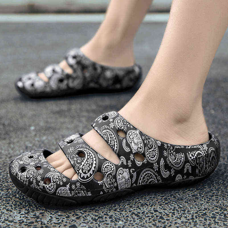 

Sandals Men Designer Fashion Slippers 2022 Summer Flip Flops Platform Hole Shoes Leisure Beach Sandals 220412, Tx-777m nest